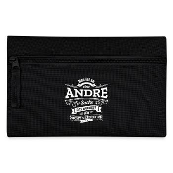 ANDRE, DER KATALYSATOR FÜR DEINEN ERFOLG - Federtasche - Schwarz - Vorne