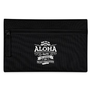 ALOHA, DER KATALYSATOR FÜR DEINEN ERFOLG - Federtasche - Schwarz - Vorne