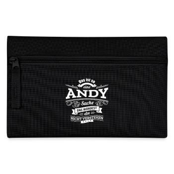 ANDY, DER KATALYSATOR FÜR DEINEN ERFOLG - Federtasche - Schwarz - Vorne