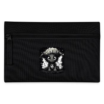 Cute Black Gothic Sheep - Pencil Case - black - Front