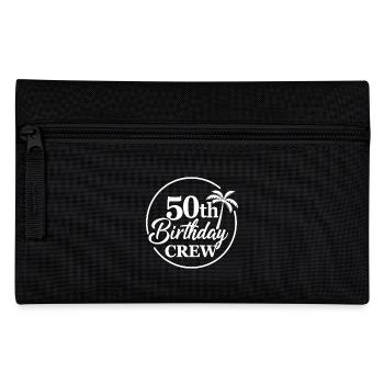 50e anniversaire Crew Chemise d’anniversaire drôle - Trousse - noir - Devant