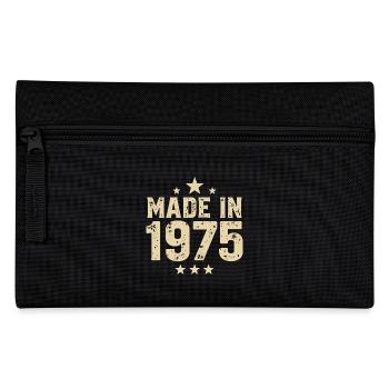 Made in 1975 – Vintage Geburtstag Jahrgangslegende - Federtasche - Schwarz - Vorne
