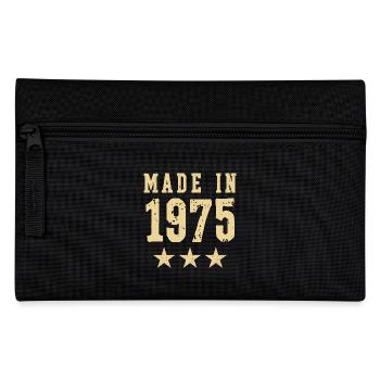 Made in 1975 – Vintage Geburtstag Jahrgangslegende - Federtasche - Schwarz - Vorne