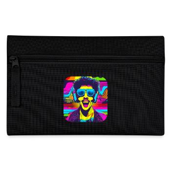 80s Party Vintage Theme Party - Pencil Case - black - Front