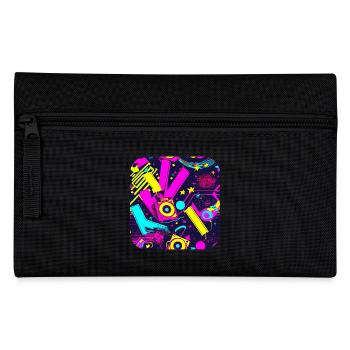80s Neon Style Vintage Remix - Pencil Case - black - Front