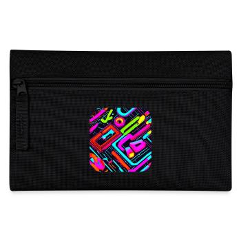 Rétro vintage des années 80 Pop Culture Party - Trousse - noir - Devant