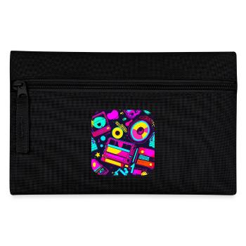 80s Party Vintage Theme Party - Pencil Case - black - Front