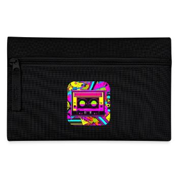 Kassette Radio 80er Hit - Federtasche - Schwarz - Vorne