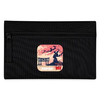 Japan Kultur Tempel Urlaub - Federtasche - Schwarz - Vorne