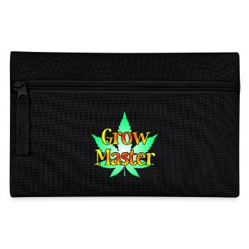 Grow Master - Cannabis - Marijuana - Marihuana - Federtasche - Schwarz - Vorne