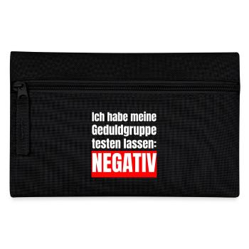 Mon groupe de patience est négatif - Trousse - noir - Devant