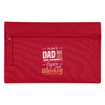 Zigarre Raucher Gentlemen Club - Federtasche - Rot - Vorne
