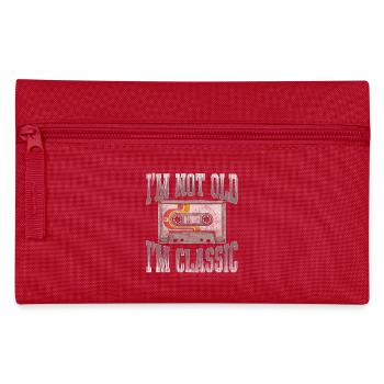 Old School Cassette 80s Retro Vintage - Pencil Case - red - Front
