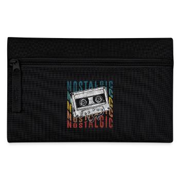 Kassette Radio 80er Vintage Kindheit - Federtasche - Schwarz - Vorne