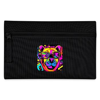 Enseigne au néon style ours - Trousse - noir - Devant