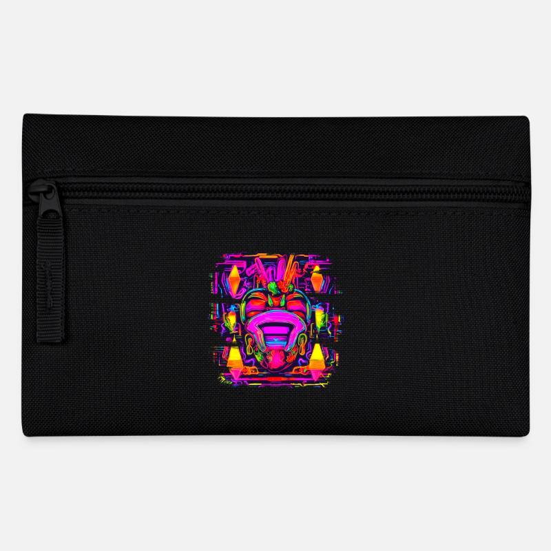 Neon Style UV House Party - Federtasche - Schwarz