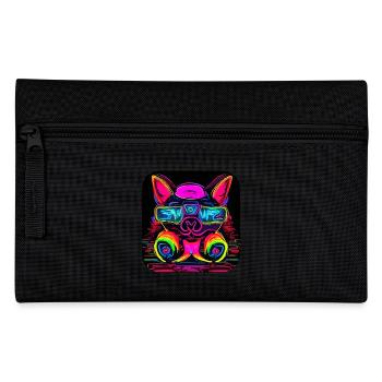 Neon UV Motif Festival Trend Style - Pencil Case - black - Front