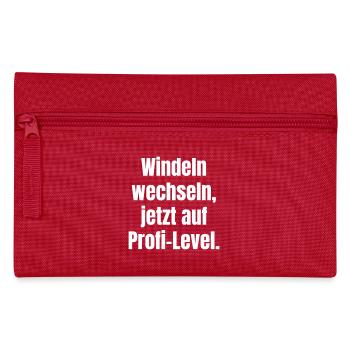 Changer les couches, maintenant au niveau professionnel. - Trousse - rouge - Devant
