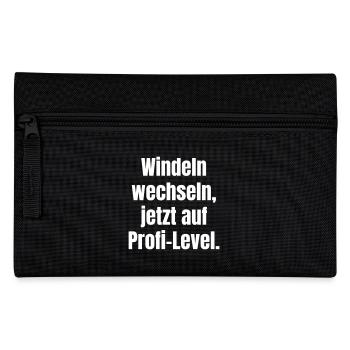 Changing diapers, now at professional level. - Pencil Case - black - Front