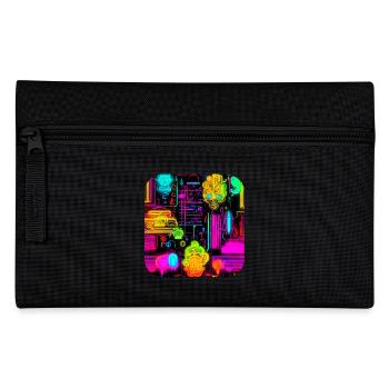 Neon Abstract Style Trend UV - Pencil Case - black - Front
