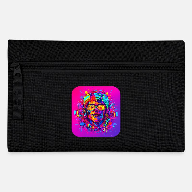Neon Splash Kreativ Leuchtend UV Style - Federtasche - Schwarz