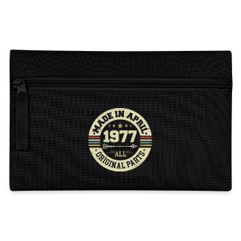 Birthday april 1977 - 48th birthday gift - Pencil Case - black - Front