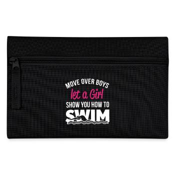 Swimming Let A Girl Show You How to Swim - Pencil Case - black - Front