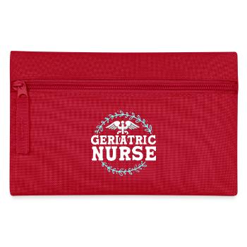 Altenheim Altenpflegerin Krankenpflegerin - Federtasche - Rot - Vorne