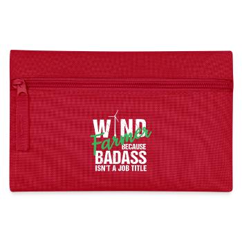 Wind Farmer Isn't A Job Tittle - Pencil Case - red - Front