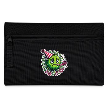 No Party Sad Germ with Party Hat - Pencil Case - black - Front