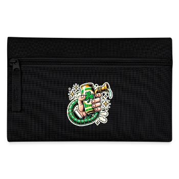 Conception amusante de canette de bière de la Saint-Patrick - Trousse - noir - Devant