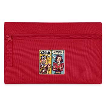 The Art of Survival Agreeing with Wife - Pencil Case - red - Front