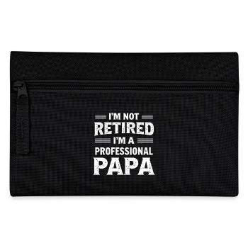 Professional Dad No Retirement Pension Pensioner - Pencil Case - black - Front