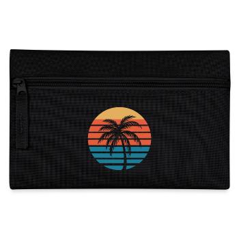 Vintage Beach Vibes - Pencil Case - black - Front