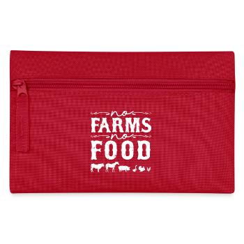 Farmer No Farms No Food - Pencil Case - red - Front