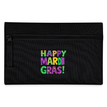 Happy Mardi Gras - Federtasche - Schwarz - Vorne