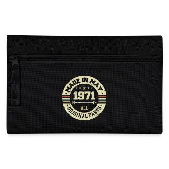 May 1971 Anniversary May 1971 Birthday May 1971 - Pencil Case - black - Front