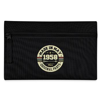 Mai 1958 Jahrestag Mai 1958 Geburtstag May 1958 - Federtasche - Schwarz - Vorne