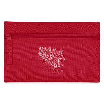 Cyclist Line Art - Pencil Case - red - Front