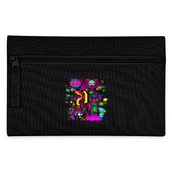 Neon Fluorescent UV Electro Music Party - Pencil Case - black - Front
