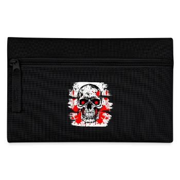 Skull Tattoo Heavy Metal Rocker - Pencil Case - black - Front