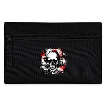 Totenkopf Trash Polka Heavy Metal - Federtasche - Schwarz - Vorne