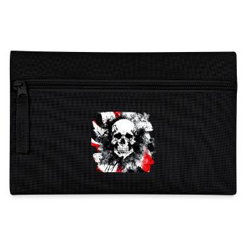 Skull Trash Polka Biker Culture - Pencil Case - black - Front