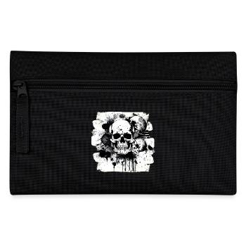 Totenkopf Trash Polka Heavy Metal - Federtasche - Schwarz - Vorne