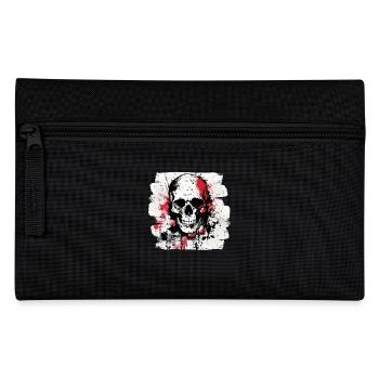 Skull Tattoo Heavy Metal Rocker - Pencil Case - black - Front