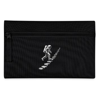 Astronaut on the Stairs Space Style - Pencil Case - black - Front