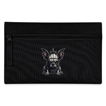 Gothic Französische Bulldogge - Federtasche - Schwarz - Vorne