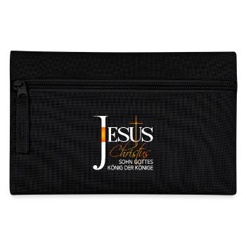 Jesus Christus Koenig der Koenige - Federtasche - Schwarz - Vorne