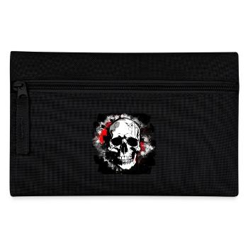 Skull Tattoo Heavy Metal Rocker - Pencil Case - black - Front
