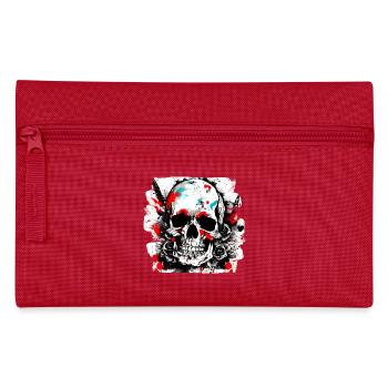 Biker Club Tattoo Trash Polka Style - Federtasche - Rot - Vorne